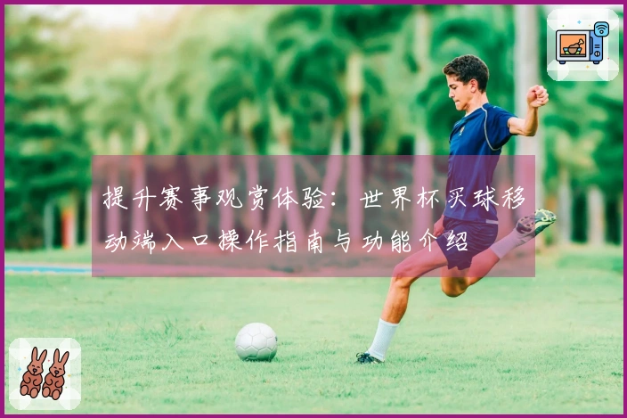 提升赛事观赏体验：世界杯买球移动端入口操作指南与功能介绍